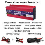 3000W Pure Sine Wave Inverter
